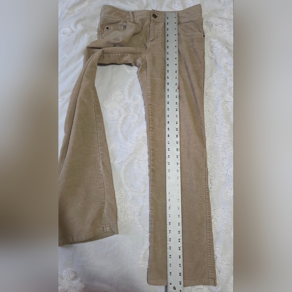 ​VTG BUM Equipment Tan Corduroy Pants Mid Rise Bootcut Y2k Coastal Grandma Sz 8 - Picture 11 of 13